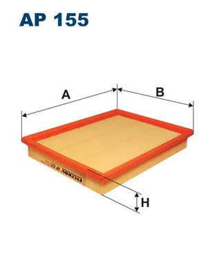 FILTRON AP155 Hava Filtresi Fiat Albea 98> Palio 96> 1.0-1.2-1.4-1.5-1.6 16v