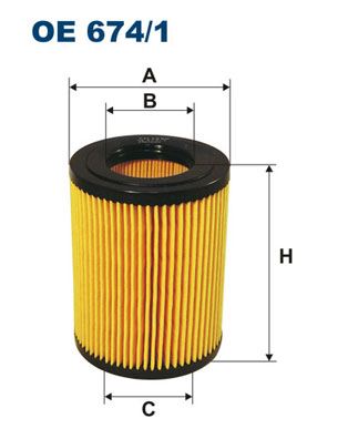 FILTRON OE674.1 Yağ Filtresi Accent 02-05 -Getz 03-05 -Matrix 01-10 1.5crdi Dzl