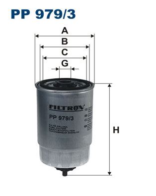 FILTRON PP979.3 Yakit Filtresi Accent Iii-Era 1.5 Crdi 05- - Getz 1.5crdi 05 >Kia Rio 1.5crdi-Sorento 2.5crdi