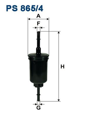 FILTRON PS865.4 Yakit Filtresi Fiesta Fusion 02> 1.4 Zetec-S Benzin Filtresi