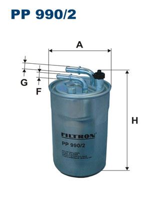 FILTRON PP990.2 Yakit Filtresi Opel Corsa D 06>14 Corsa E 14>19 1.3 B13dtc B13dte Z13dtj A13dtc