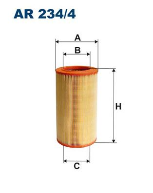 FILTRON AR234.4 Hava Filtresi Fiat Bravo Ii 07>14 Lancia Delta Iii 07>14 1.4 Tjet 1.6d Mjet 2.0d Mjet