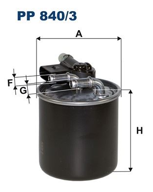 FILTRON PP840.3 Yakit Filtresi Mercedes Om642 W204 W212 C218 C207 W463 X164 W166 W221 W639