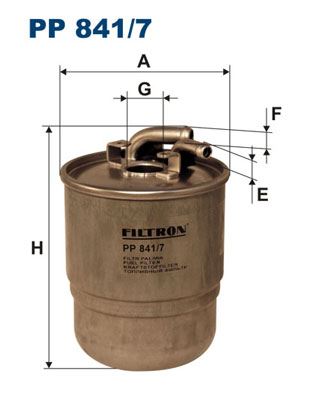 FILTRON PP841.7 Yakit Filtresi Mercedes Om642 W204 C219 W164 W463 W639 B906