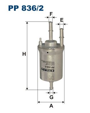 FILTRON PP836.2 Yakit Filtresi Ibiza V-Leon-Toledo Iii-Octavia-Eos-Golf V-Jetta Iii-Passat-Polo-Scirocco-Touran