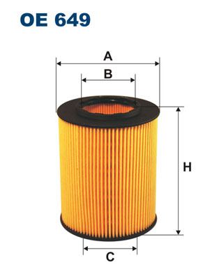 FILTRON OE649 Yag Filtresi Bmw M52 M54 E36 E46 E39 E60 E61 E38 E65 E66 E83 E53 E85