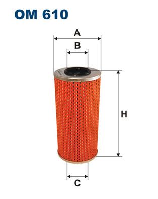FILTRON OM610 Yag Filtresi Mercedes Om606 W202 W210 W124 W638 B901>B904