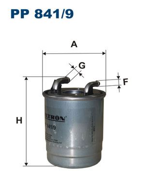 FILT PP 841/9 Yakit Filtresi H330wk Sprt.210,213,216,310,316,510,513,516.Cdi