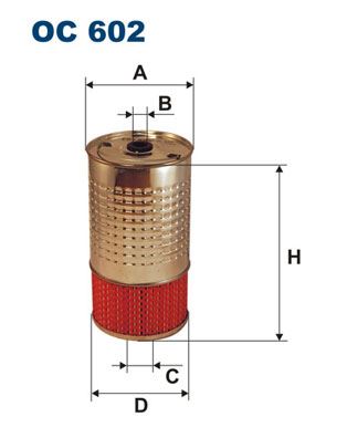 FILTRON OC602 Yag Filtresi Mercedes Om601 Om602 Om603 W201 W202 W124 W140