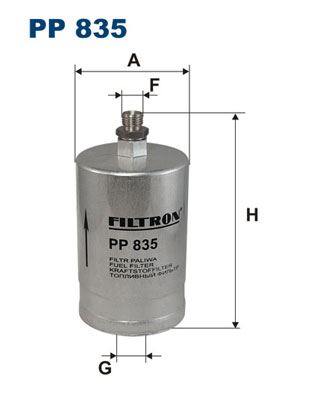 FILTRON PP835 Yakit Filtresi Mercedes M102 M103 M104 W201 W124 W140 C140 R129