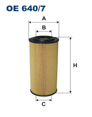 FILTRON OE640.7 Yag Filtresi Mercedes Om613 W203 Cl203 W210 W211 W220 B901>B904