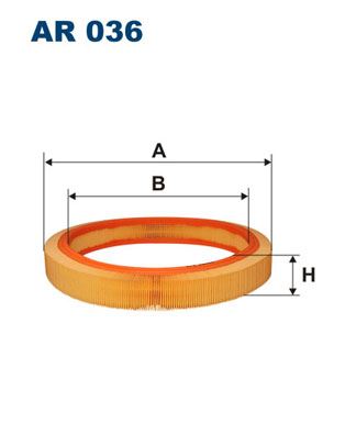 FILTRON AR036 Hava Filtresi Mercedes M102 W201 W124 S124 C124