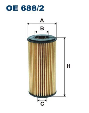 FILTRON OE688.2 Yağ Filtresi A3-A4 1.8 Tfsi 2012 > A5 1.8 Tfsi 07 > Q5 2.0 Tfsi 2012 >