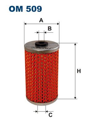 FILTRON OM509 Yag Filtresi Mercedes M102 W201 W123 S123 C123 W460 W461 W463 B601 B602