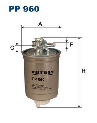 FILTRON PP960 Yakit Filtresi Caddy Ii-Polo-Cordoba-Ibiza Iii 1.9 Sdi-Tdi