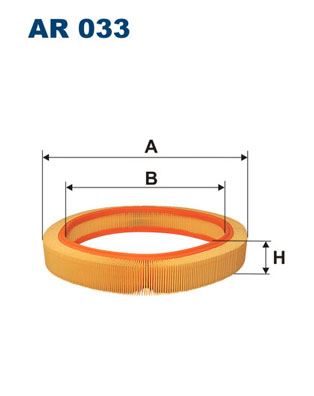 FILTRON AR033 Hava Filtresi Mercedes M102 W201 W123 C124