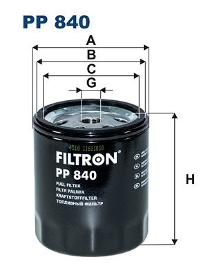 FILTRON PP840 Yakit Filtresi Mercedes Om615 Om616 Om617 W123 S123 C123 W460