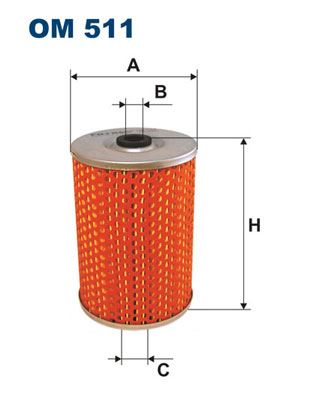 FILTRON OM511 Yag Filtresi Mercedes M110 M116 M117 W126 W116 C126 R107 C107
