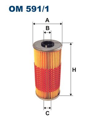 FILTRON OM591.1 Yag Filtresi Mercedes M119 W124 W210 W140 C140 W124 R129