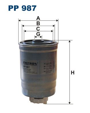 FILTRON PP987 Yakit Filtresi Saab 9-5 1.9 Tid 150hp 10/05-