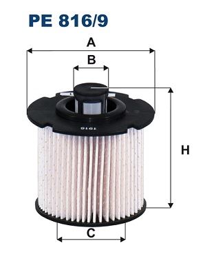 FILTRON PE816.9 Mazot Filtresi Combo E-Vivaro C-Crossland-Grandland-Partner-Berlingo-Jumpy-Expert-P208-P301-P308 P508-P2008-P3008-5008-C3-C4-Ds3 1.6-2.0 Bluehdi Focus Iii-Mondeo-Kuga Ii-Mondeo-Galaxy 1.5-2.0 Tdci