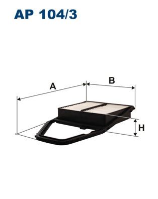 FILTRON AP104.3 Hava Filtresi Honda Civic 1.6l D16v1 Vtec Vti Sedan Ep Es Eu Kasa 01-05 - Tırnaklı - Çanta Tipi