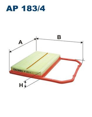 FILTRON AP183.4 Hava Filtresi Polo 14 > Skoda Citigo 11 > Fabia 14 > Ibiza 15 > 1.0