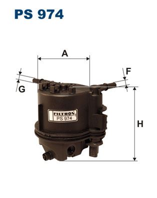 FILTRON PS974 Yakit Filtresi Peugeot P307-P207-P206-Bipper-Nemo-C3-C2 1.4 Hdi-Fusion-Fiesta 1.4tdci
