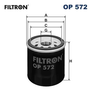 FILTRON OP572 Yağ Filtresi C1-P107 1.0-Corolla 1.3-1.3 12v-1.6-1.8 - Avensis 1.6-1.8-Yaris 1.3-1.5-Camry-Carina