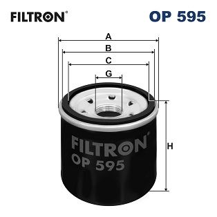FILTRON OP595 Yağ Filtresi Renault Megane Iii 09> Megane Iv 16> Dacia Duster 15> 1.6sce H4m Captur Ii 22> 1.6e-Te Ch