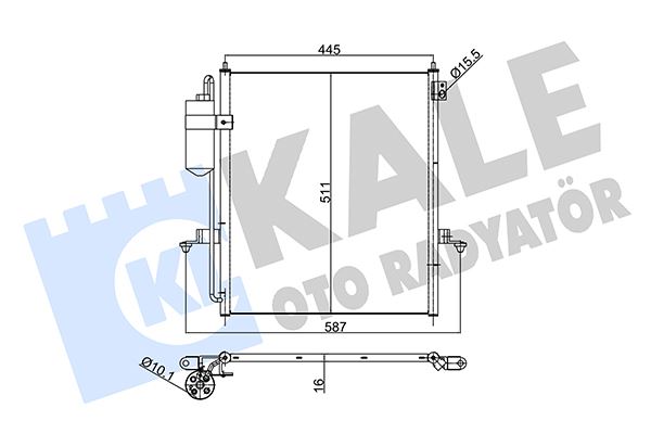 KALE 354965 Klima Kondenser L200-Triton