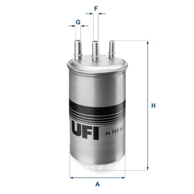 UFI 2411500 Yakit Filtresi Logan 01>06 Sandero 08> Duster 10> Clio Symbol Ii 05> 1.5dci K9k