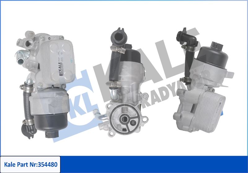 KALE 354480 Yag Soğutucusu Komple Ford Mondeo-Kuga 07> Peugeot C4-C5-407-508 04> Volvo S40-V50 06> 2.0 Hdi-Tdc İ