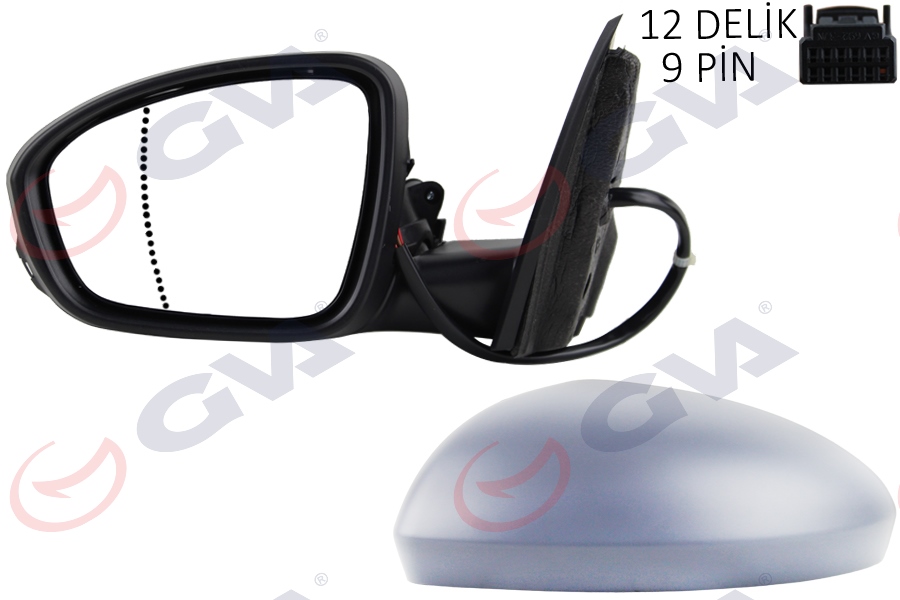 GVA 1011441 Diş Dikiz Aynasi Sol Megane 15> Elektrikli Isitmali Katlanir Sinyalli Astarli Asferik Vm-6142ebfpal