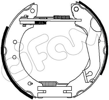 CIFAM 151318 Hizli Tamir Kiti Papuç Fren Silindiri Yaylar Ford Europe Sw;1.3. Sw. Cabrio;1.6;1.6 İ;1.6. Sw. Cabr