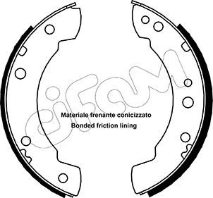 CIFAM 153102 Fren Pabucu Daf Truck / Ford Europe K-40 / Transit Ii : 1.5;1.6;1.7;2.0;2.0 V4 ;2.3 D;2.4 D / Trans