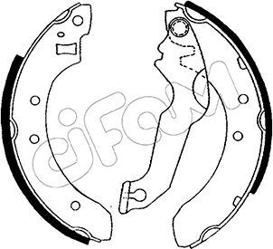 CIFAM 153106 Fren Pabucu Ford Europe / Reliant O / Escort Iii Van Ava : 1.1;1.3;1.6;1.6 D / Escort Iv Gaf.Awf.