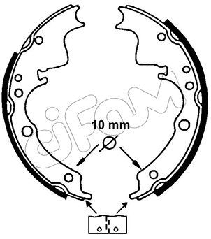 CIFAM 153109 Fren Pabucu Iveco Truck / Ldv / Ford Europe / Daf Truck / Bedford / Alfa Romeo / Fiat : 30.10;30.8;3
