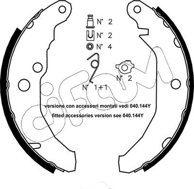 CIFAM 153111K Fren Pabucu Ford Europe / Ford Lcv Fbd : 1.0;1.1;1.3;1.4;1.6;1.6 D;1.6 Xr2 / Fiesta Ii Van : 1.4;1.
