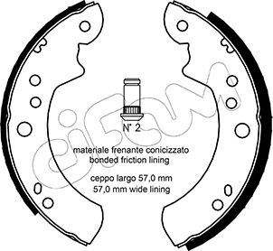 CIFAM 153116 Fren Pabucu Ford Europe Transit Iv T : 1.6;2.0;2.0 L;2.0. Kat.. 16v;2.5 D;2.5 Td