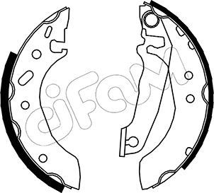 CIFAM 153119 Fren Pabucu Ford Europe 8 İ 16v / Escort Vii Gal.Aal.Abl : 1.3. Sw;1.4. Cabrio. Sw;1.6i 16v. Cabri