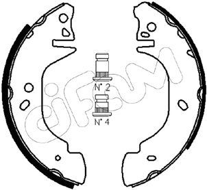 KB-1220 0750 05 P KF23 Pabuclu Balata Arka Transit T12 V183 2.5d (+1mm) 94=>