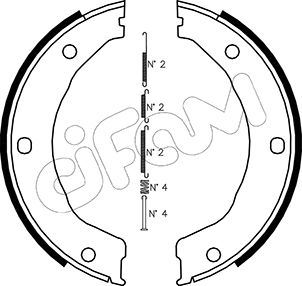 CIFAM 153145K Fren Pabucu Kia / Ford Europe İ 16v Xr3i. Cabrio. Sw;2.0 Rs. 4wd / Escort Vi Gal : 1.3. Sw;1.4;1.4