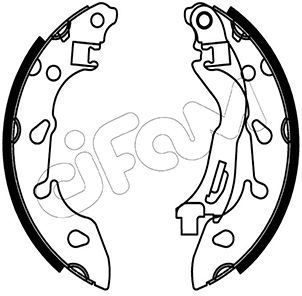 CIFAM 153488 Fren Pabucu Fiat / Ford Europe .6 Flex / Panda Ii 169 : 1.1;1.2;1.2 4wd;1.2 Bi-Power;1.2 Natural P
