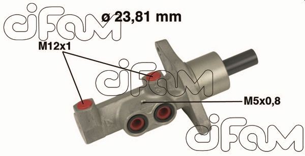 CIFAM 202475 Fren Ana Merkez Focus Ii 04>11 C-Max 04>11 Volvo C30 06> 12 C70 Ii 06>12 S40 Ii 06>12 V50 06>121.6d -2.0d-D5-T5 23.8mm