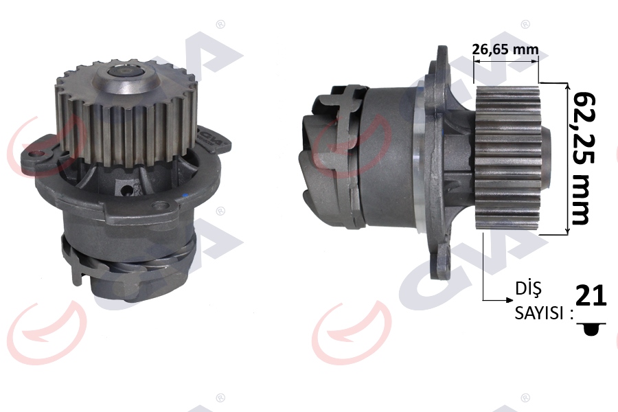 GVA 5251040 Devirdaim Lada Samara 88-99 Ba 2108 Vega 1.5-1.5 16v-16 95-12