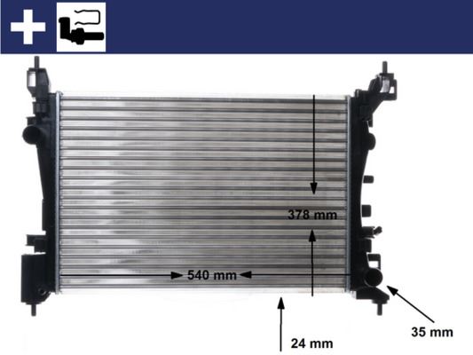 16-3260 Su Radyatoru Mekanik Opel Corsa D 1.2 (Xel)(Xer) M-T Ac+ 2006-2014