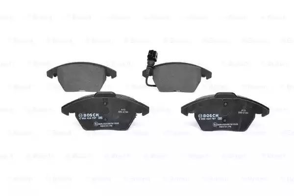 BOSCH 0986424797 Ön Balata Fişli Caddy Iii 04 > Golf Iv V Vi 97 > Jetta Passat 05 > Polo 09 > Octavia 04 >