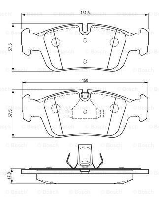 BOSCH 0986494015 Fren Balatasi On Bmw E46 E36
