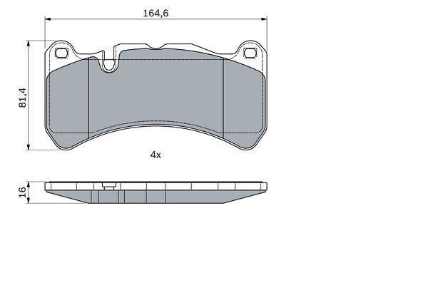 BOSCH 0986494965 Fren Balatasi On Mercedes Amg C209 A209 R171
